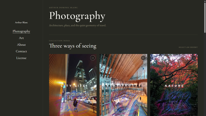 Preview of Art & Photography website