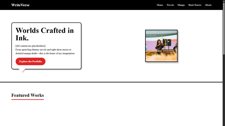 Preview of Literature & Writing website